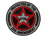 Protected by The 2nd Amendment 1776 Patch - 3x3 inch