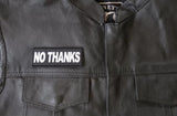 No Thanks Patch - 4x1.5 inch