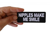 Nipples Make Me Smile Patch - 4x1.5 inch