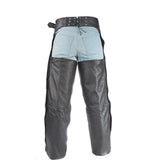 Flame Embroidered Motorcycle Chaps Heavy Duty, Chaps, [product_description] - Rhino Gear