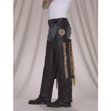 Leather Chaps With Bead, Bone & Fringe, Chaps, [product_description] - Rhino Gear