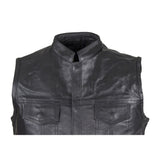 Kids Motorcycle Club Vest Son's Of Anarchy Style, Kid's Leather, [product_description] - Rhino Gear