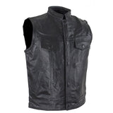 Kids Motorcycle Club Vest Son's Of Anarchy Style, Kid's Leather, [product_description] - Rhino Gear