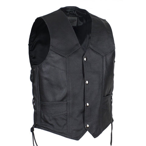 Kids Classic Leather Vest With Side Laces