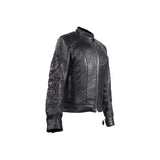 Women's Leather Jacket With Tribal Embroidery & Studs, Woman's Jackets, [product_description] - Rhino Gear