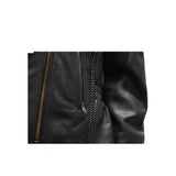 Womens Classic Leather Jacket With Braid, Woman's Jackets, [product_description] - Rhino Gear