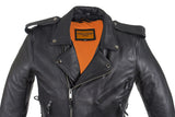 Mens Classic Premium Heavy Duty Motorcycle Jacket With Side Laces, Men's Leather Jacket, [product_description] - Rhino Gear