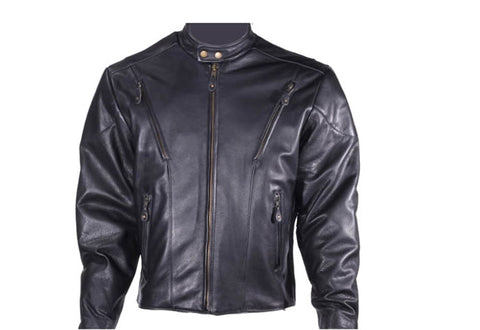 Men's Racer Jacket Heavy Duty With Zipper Vents