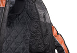 Men's Racer Heavy Jacket Orange With Reflective Piping, Men's Leather Jacket, [product_description] - Rhino Gear