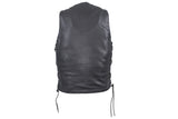 Mens Leather Vest With Multi Pockets And Inside Gun Pockets, Men's Vest, [product_description] - Rhino Gear