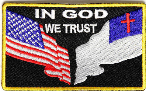 In God We Trust PATCH - 3.5x2.25 inch