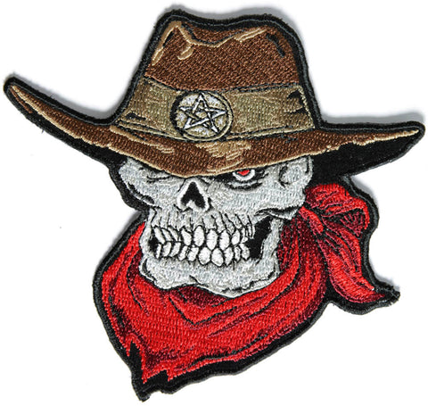 Cowboy Skull Small PATCH - 4.5x4.5 inch