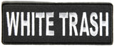 White Trash PATCH - 4x1.5 inch, Patch, [product_description] - Rhino Gear