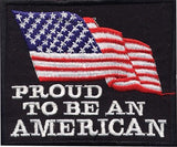 "Proud to Be An American" American Flag Patch 3" x 3.5", Patch, [product_description] - Rhino Gear