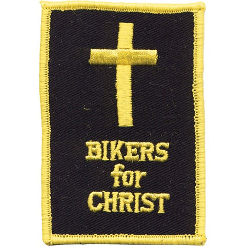 "Bikers for Christ" Cross Patch 3" x 2"