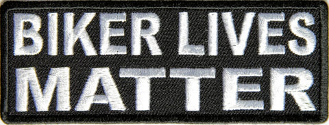 Biker Lives Matter PATCH - 4x1.5 inch