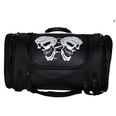 Motorcycle Sissy Bar / Trunk Bag With Skulls - Medium, Travel Bags, [product_description] - Rhino Gear