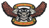 Skull and Pistons Rebel Soul Attitude PATCH - 4.5x3.25 inch, Patch, [product_description] - Rhino Gear