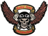 Skull and Pistons Rebel Soul Attitude PATCH - 4.5x3.25 inch, Patch, [product_description] - Rhino Gear