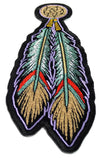 Tribal Feathers MultiColor PATCH - 2.25x6.5 inch, Patch, [product_description] - Rhino Gear