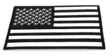 American US Flag Black White PATCH 4 Inch - 4x2.5 inch, Patch, [product_description] - Rhino Gear