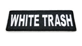 White Trash PATCH - 4x1.5 inch, Patch, [product_description] - Rhino Gear