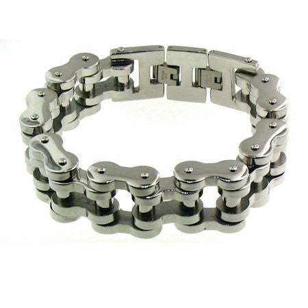 Stainless Steel Heavy Duty Biker Chain Bracelet