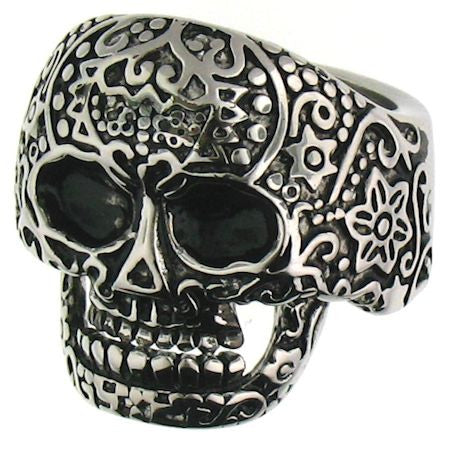 Sugar Skull "In Your Face" Ring